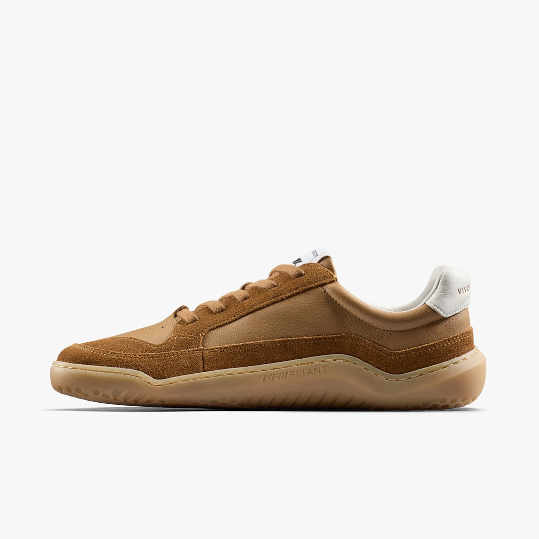 Vivo Gobi II Sneaker Premium Leather Mens Tan - Sole Therapy