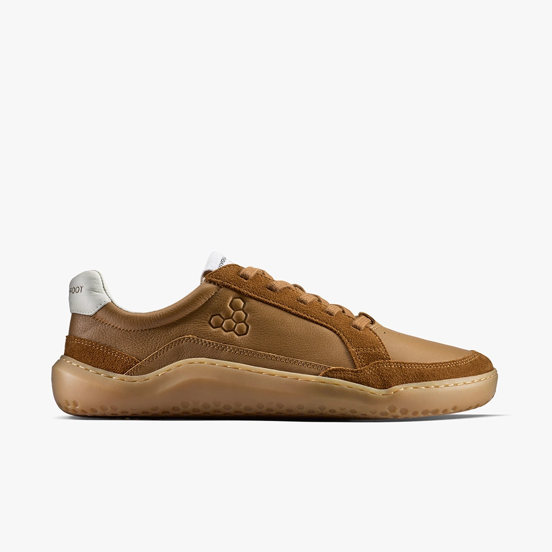 Vivo Gobi II Sneaker Premium Leather Mens Tan - Sole Therapy