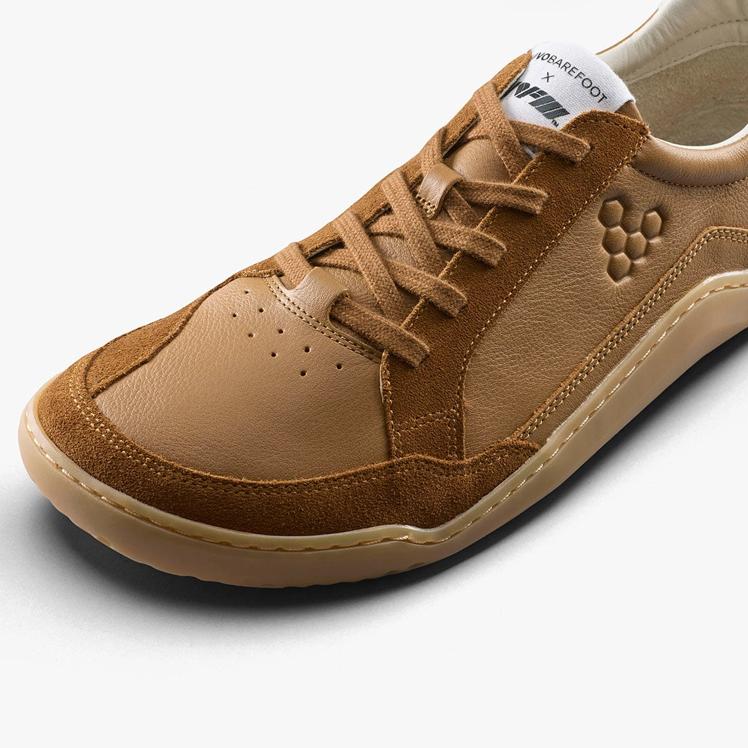 Vivo Gobi II Sneaker Premium Leather Mens Tan - Sole Therapy