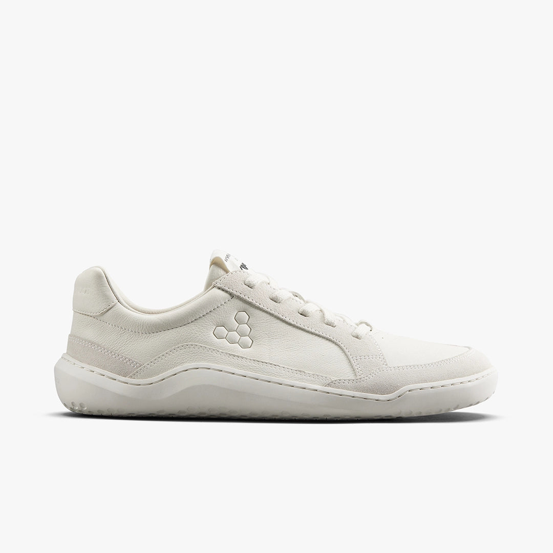 Vivo Gobi Ii Sneaker Premium Leather Womens Limestone - Sole Therapy