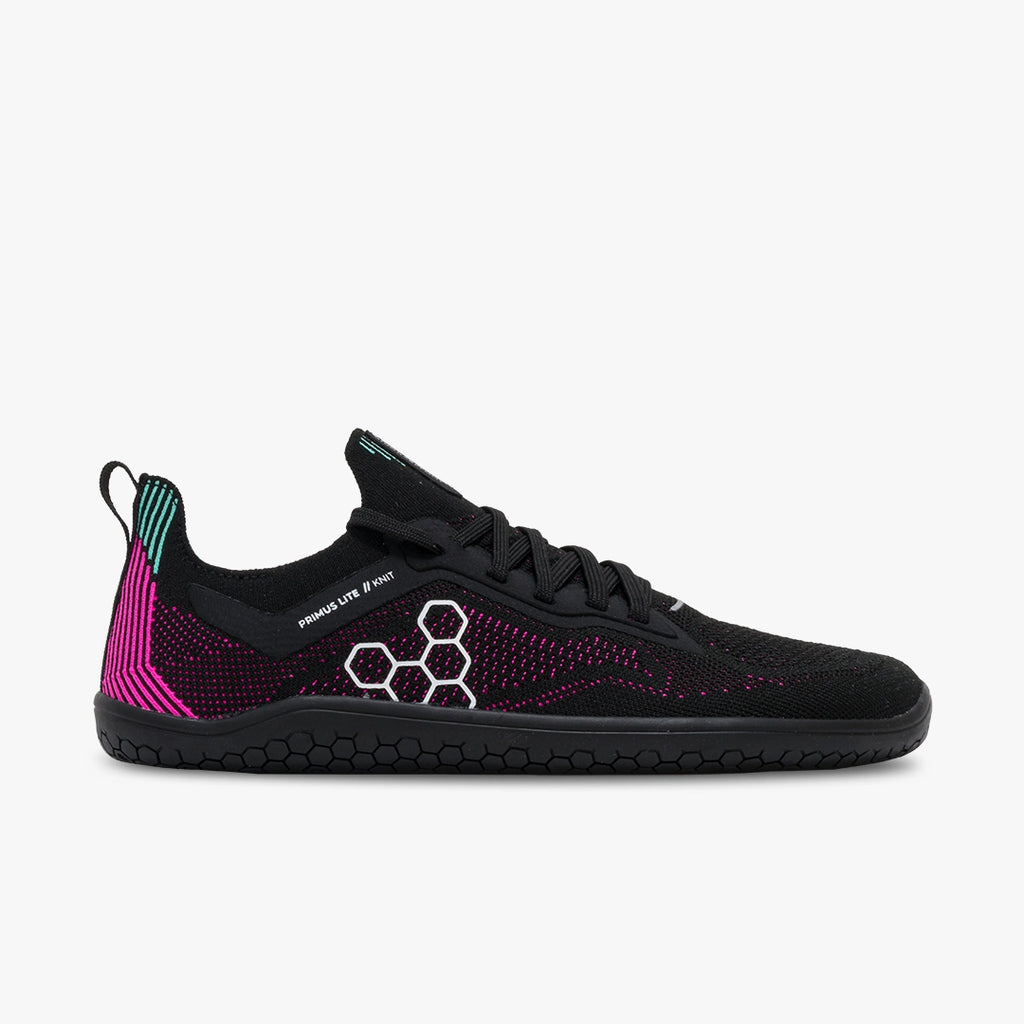 Vivo Primus Lite Knit Womens Obsidian/Vibrant Pink - Sole Therapy