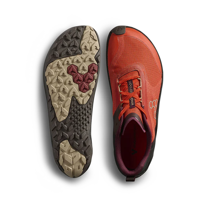 Vivo Primus Trail Flow Mens Cherry Tomato - Sole Therapy
