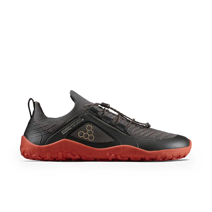 Vivo Primus Trail Knit Fg Mens Obsidian/cherry Tomato - Sole Therapy