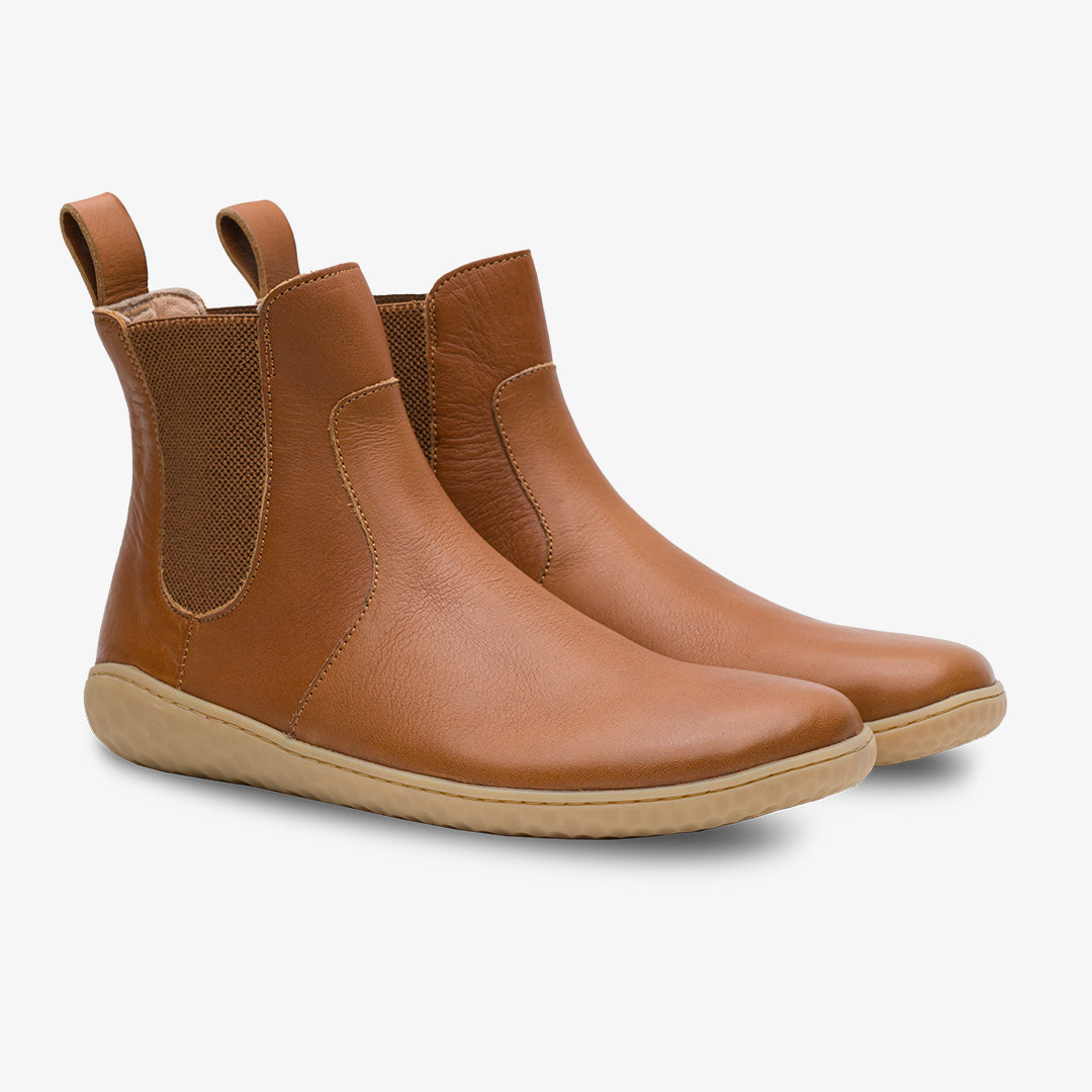 Vivobarefoot Geo Chelsea Womens Tan - Sole Therapy
