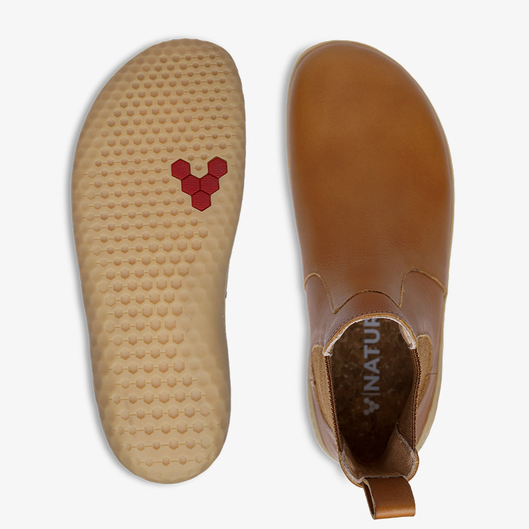 Vivobarefoot Geo Chelsea Womens Tan - Sole Therapy