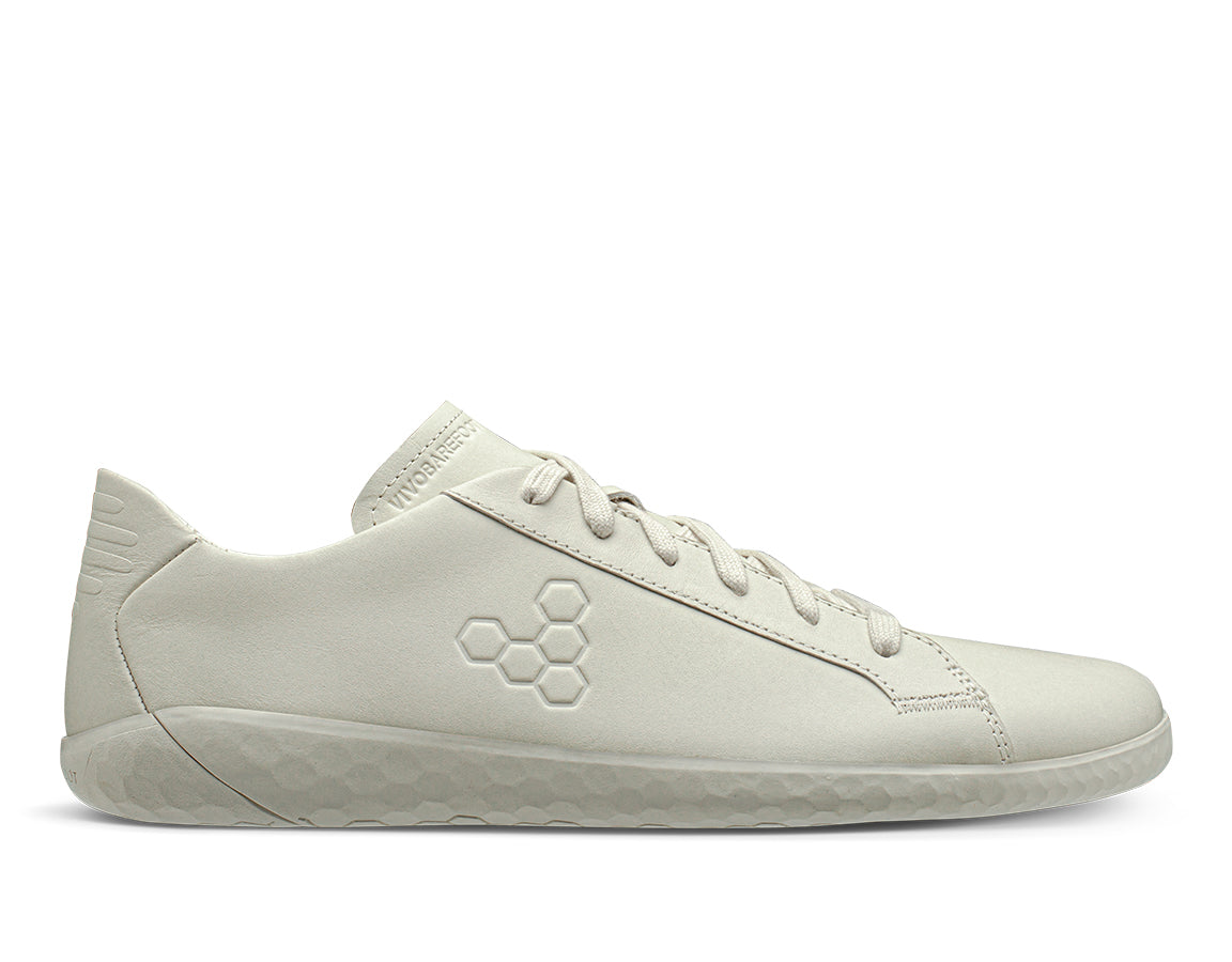 Vivobarefoot Geo Court Mens Shoes Off White - Sole Therapy