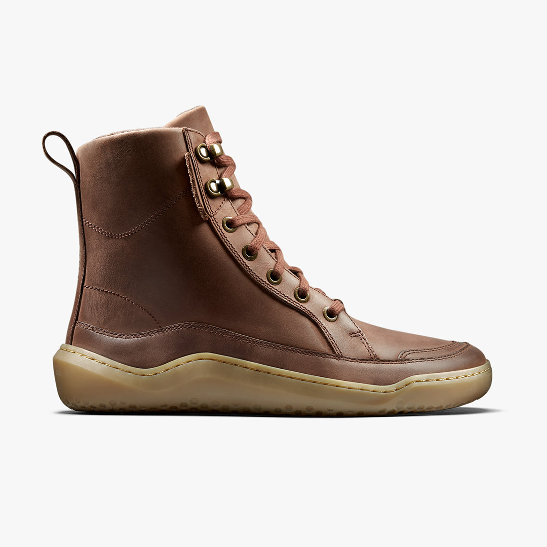 Vivobarefoot Gobi Boot Warmlined Mens Bark - Sole Therapy