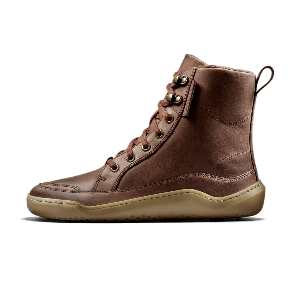 Vivobarefoot Gobi Boot Warmlined Mens Bark - Sole Therapy