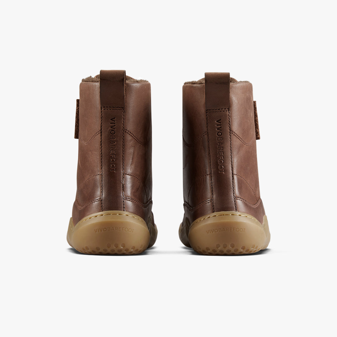 Vivobarefoot Gobi Boot Warmlined Mens Bark - Sole Therapy