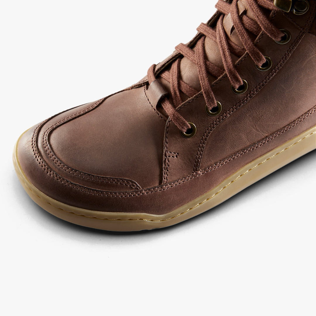 Vivobarefoot Gobi Boot Warmlined Mens Bark - Sole Therapy