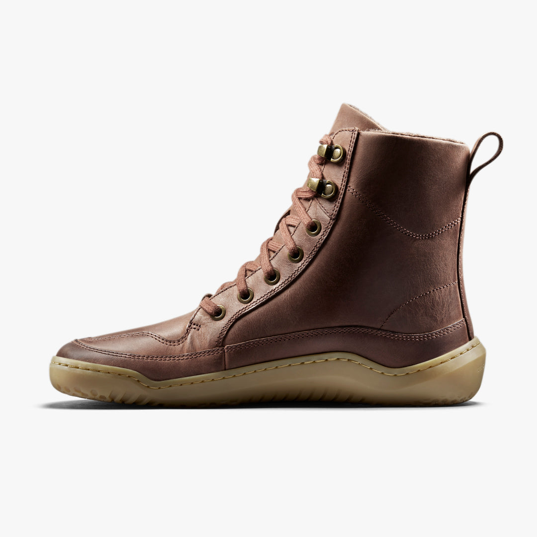 Vivobarefoot Gobi Boot Warmlined Mens Bark - Sole Therapy