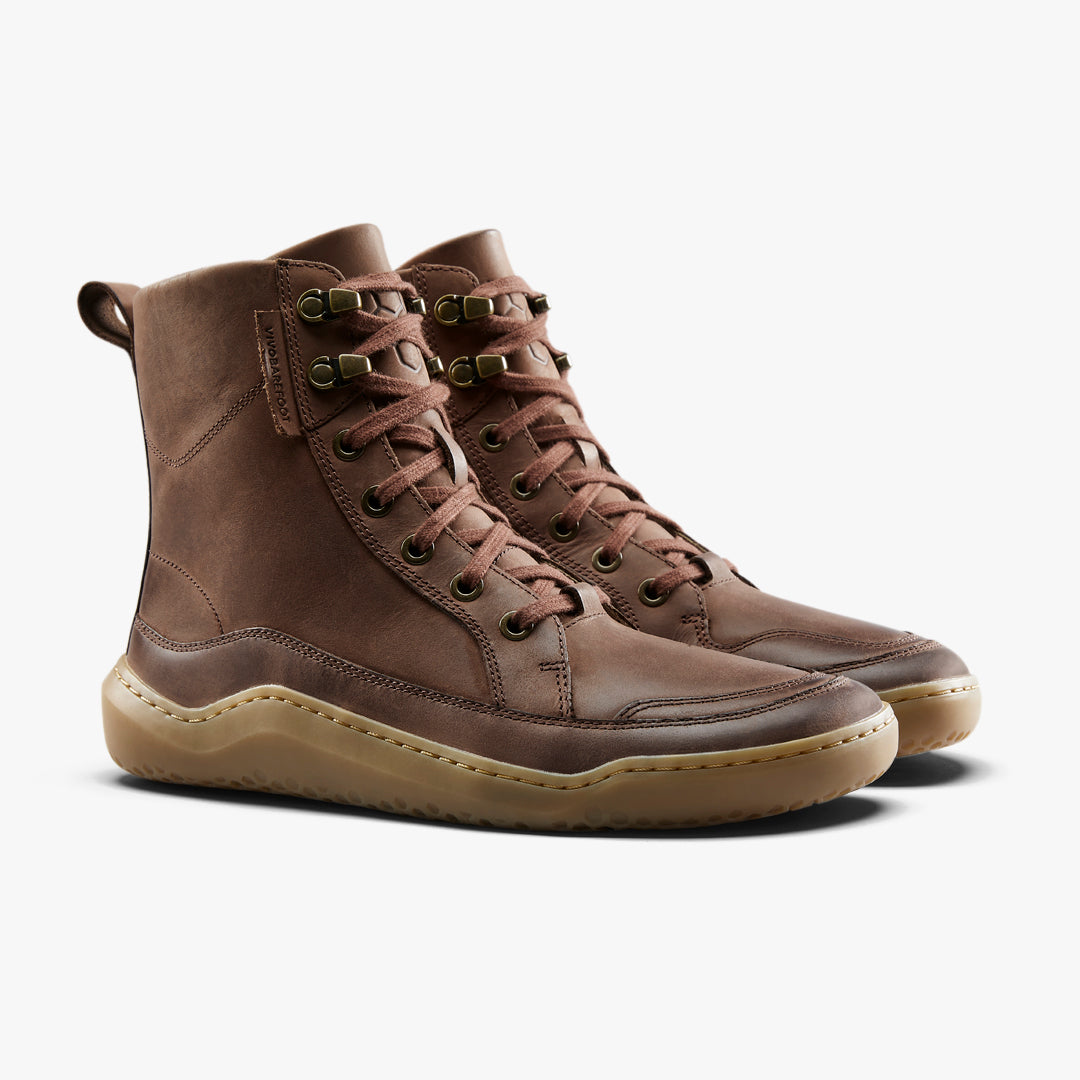 Vivobarefoot Gobi Boot Warmlined Mens Bark - Sole Therapy
