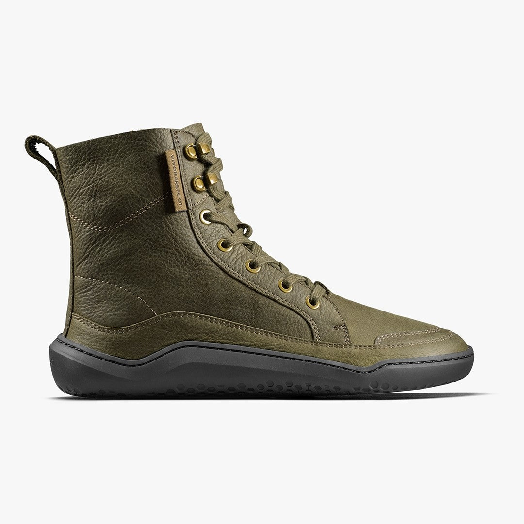 Vivobarefoot Gobi Boot Women's - Dark Olive - Sole Therapy