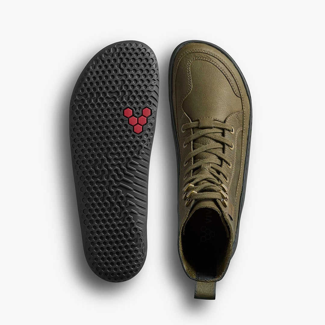 Vivobarefoot Gobi Boot Women's - Dark Olive - Sole Therapy