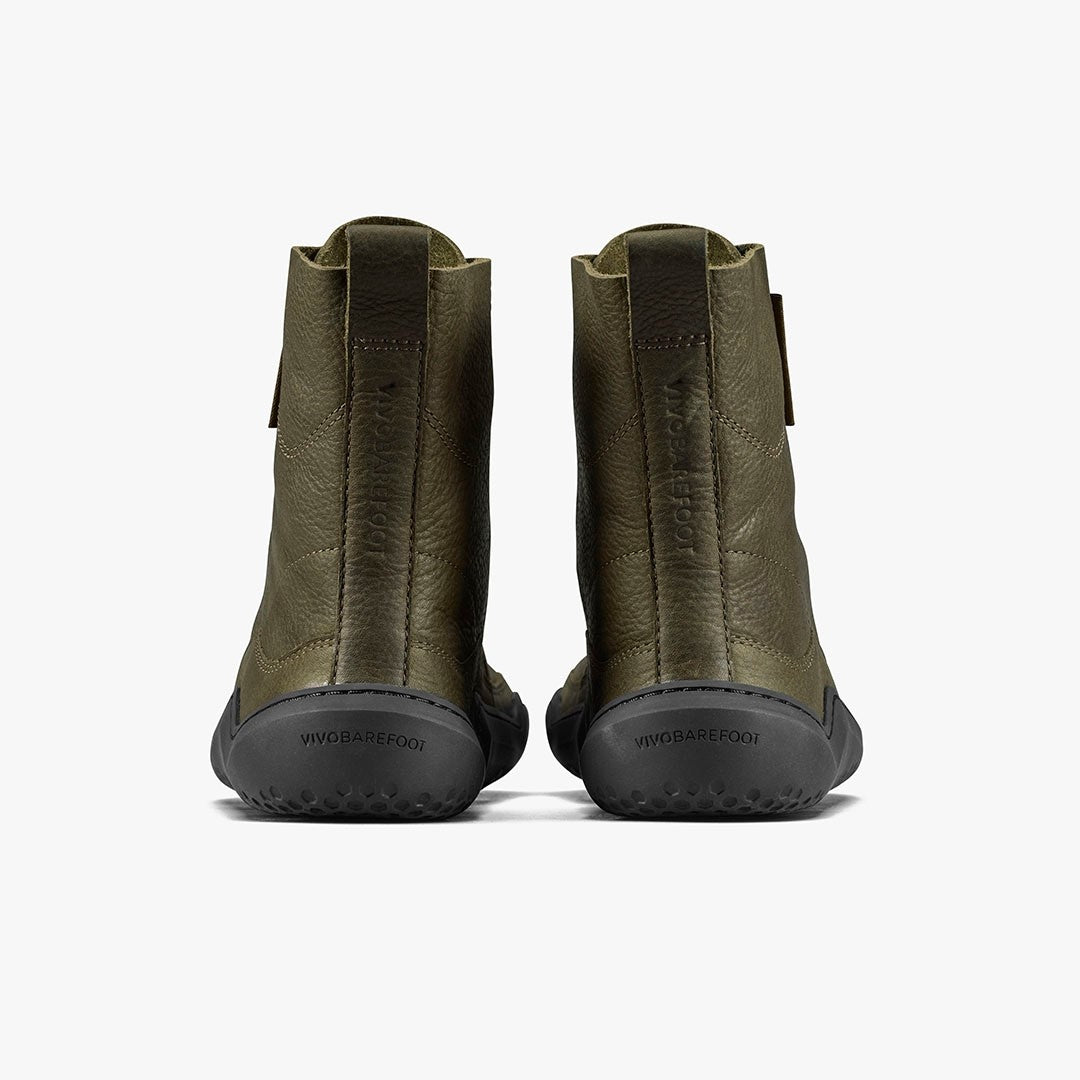 Vivobarefoot Gobi Boot Women's - Dark Olive - Sole Therapy