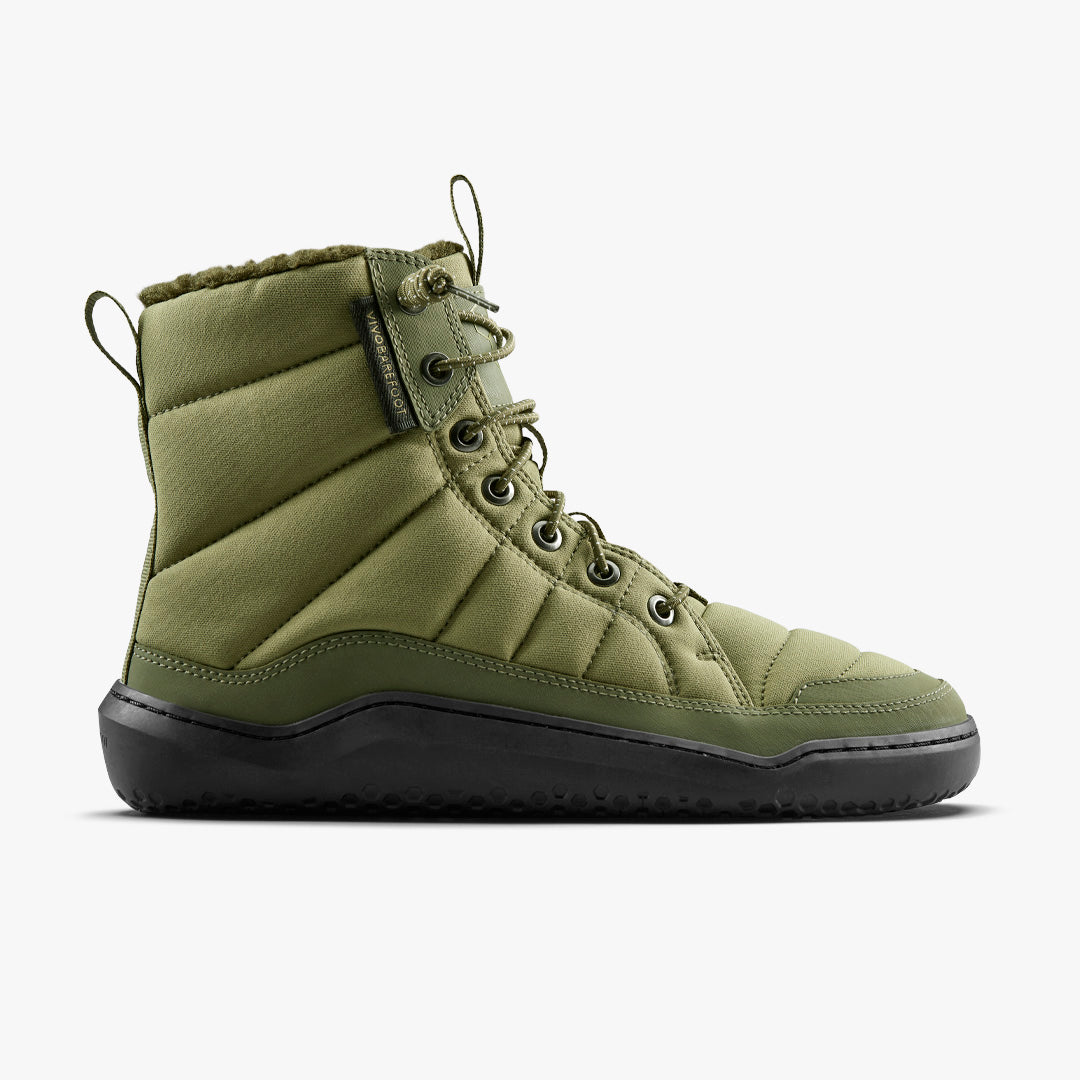 Vivobarefoot Gobi Hiber Womens Olive Green - Sole Therapy