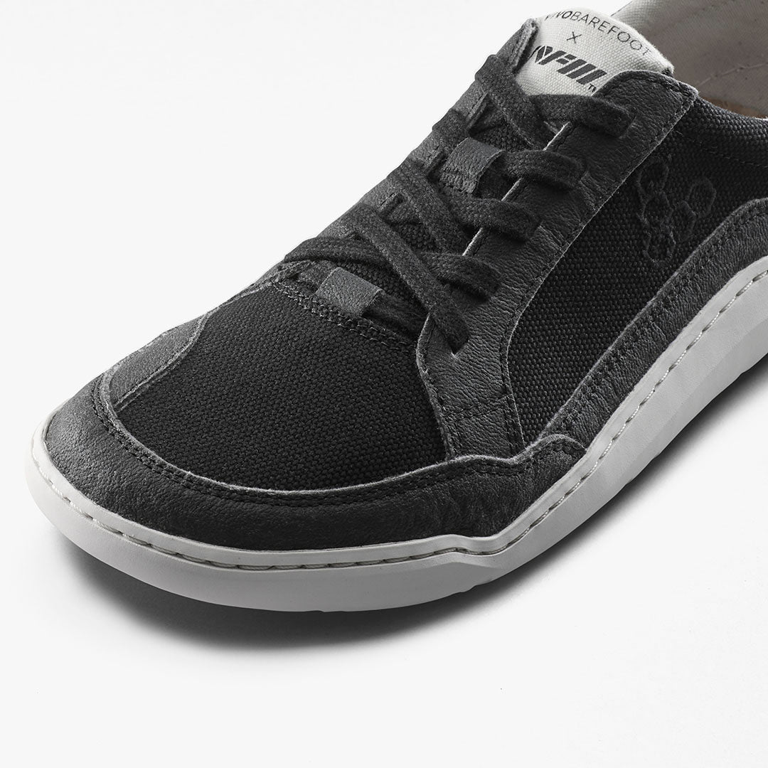 Vivobarefoot Gobi II Sneaker Premium Canvas Men's - Obsidian - Sole Therapy