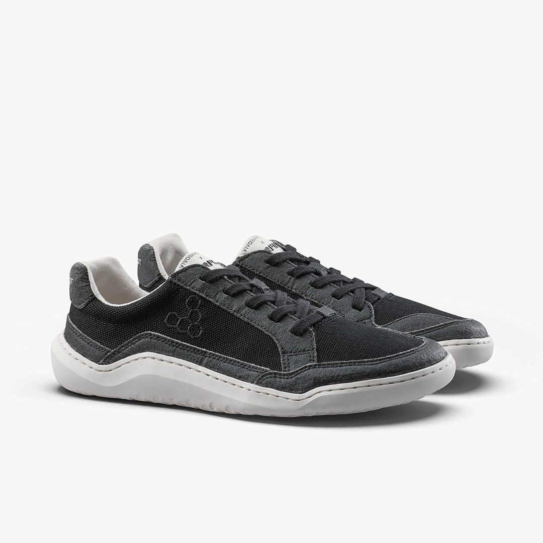 Vivobarefoot Gobi II Sneaker Premium Canvas Men's - Obsidian - Sole Therapy