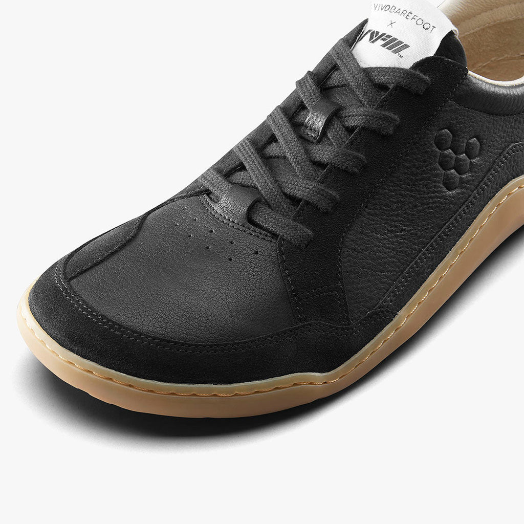 Vivobarefoot Gobi II Sneaker Premium Leather Women's Obsidian - Sole Therapy