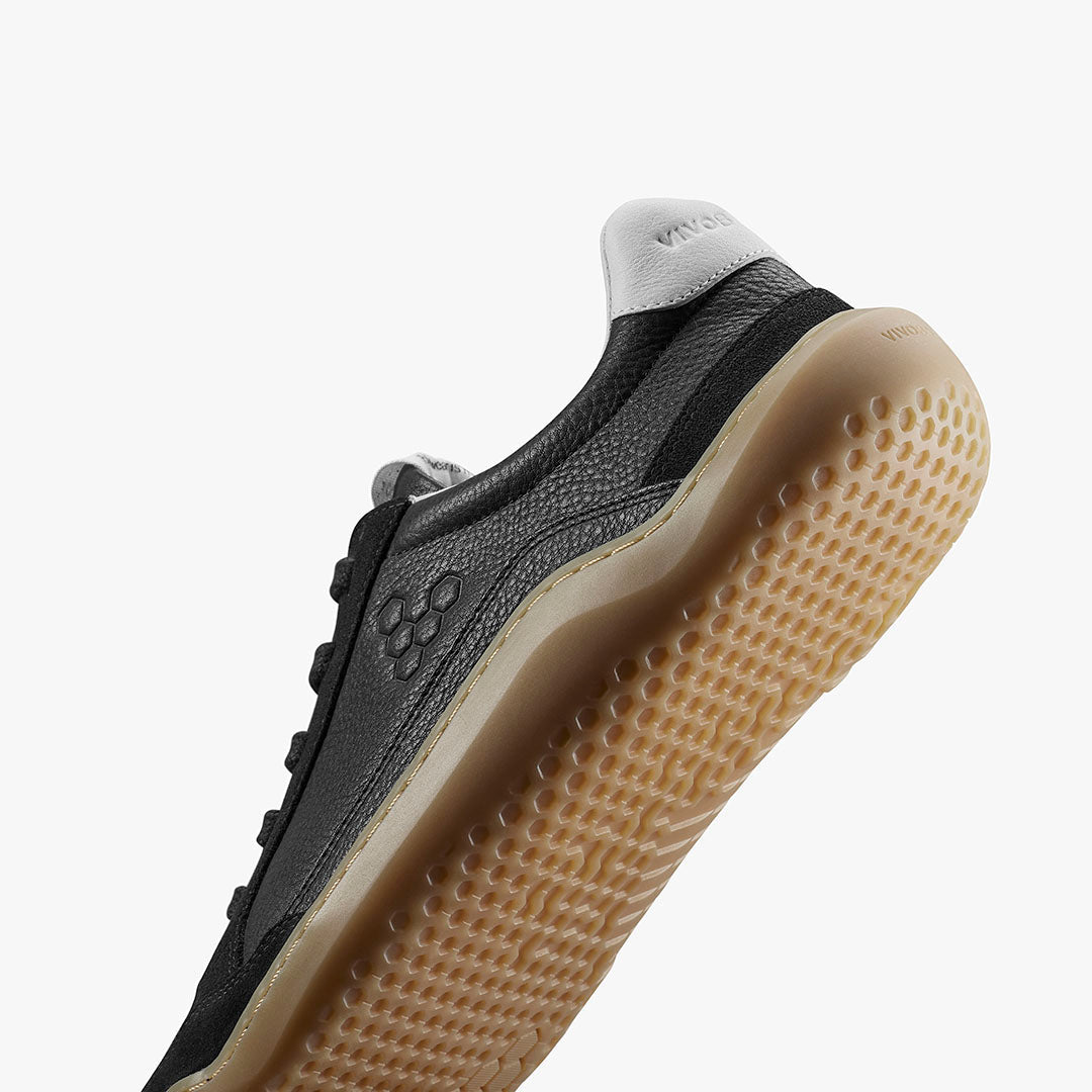 Vivobarefoot Gobi II Sneaker Premium Leather Women's Obsidian - Sole Therapy