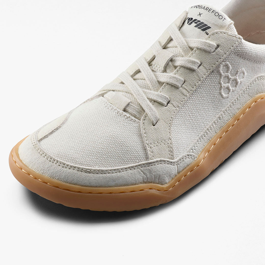 Vivobarefoot Gobi II Sneakers Premium Canvas Women's Limestone - Sole Therapy