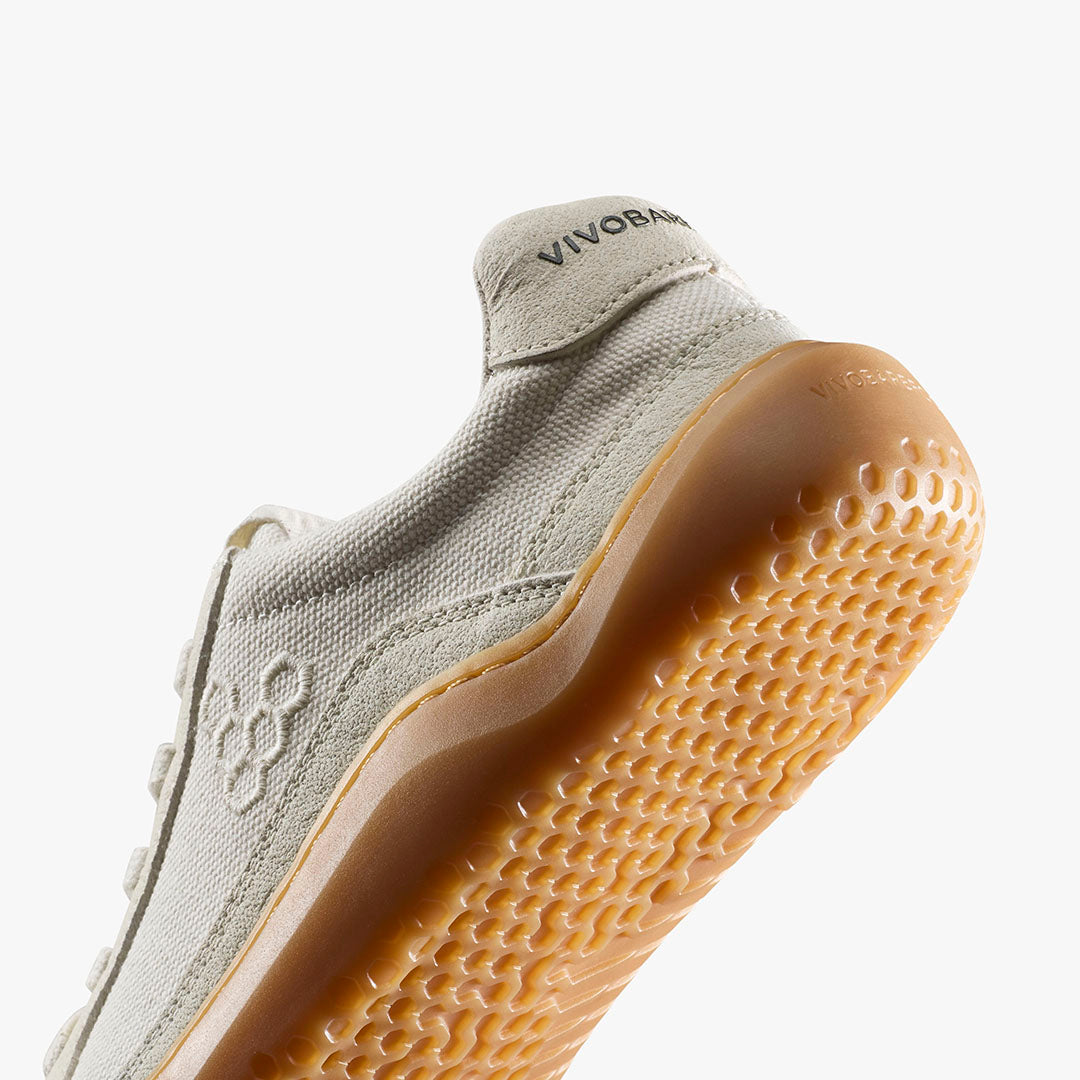 Vivobarefoot Gobi II Sneakers Premium Canvas Women's Limestone - Sole Therapy