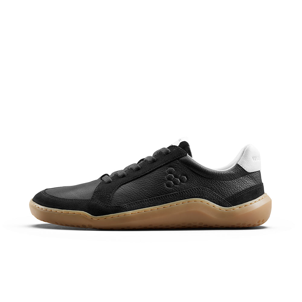 Vivobarefoot Gobi II Sneaker Premium Leather Mens Obsidian - Sole Therapy
