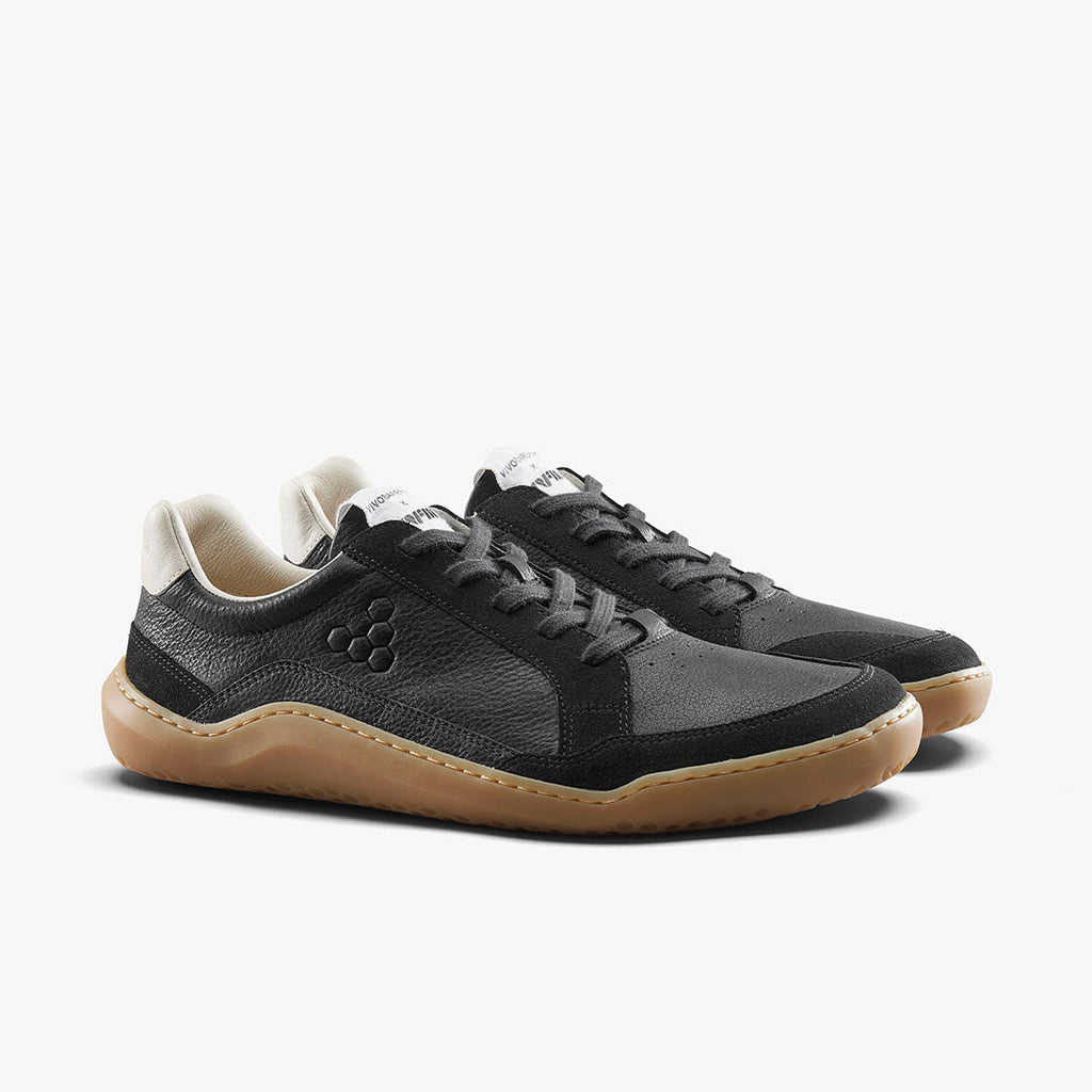 Vivobarefoot Gobi Ii Sneaker Premium Leather Womens Obsidian - Sole Therapy