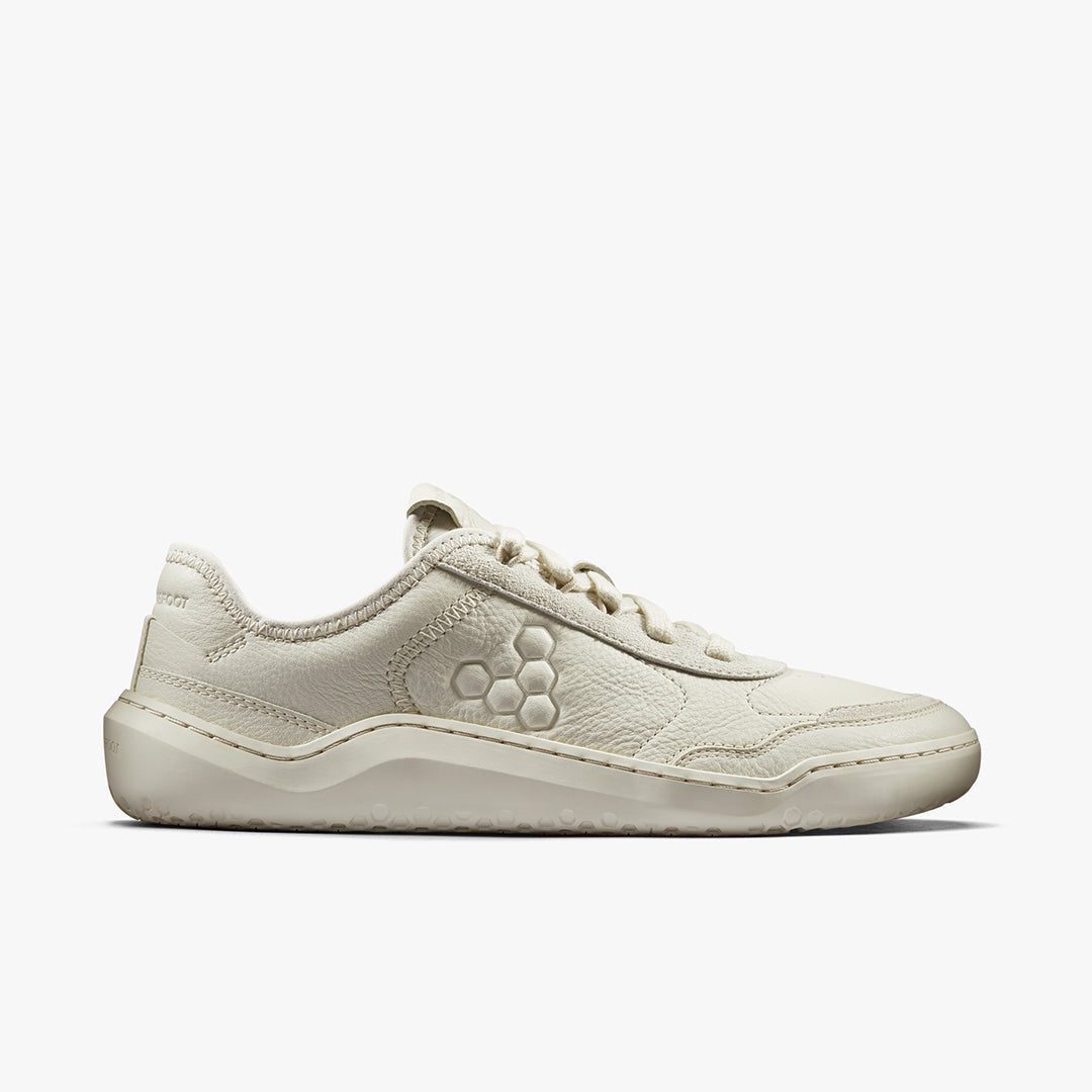 Vivobarefoot Gobi Sneaker Leather Womens Limestone - Sole Therapy