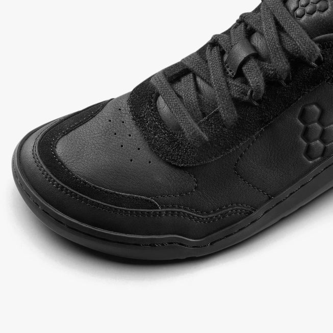 Vivobarefoot Gobi Sneaker Leather Womens Obsidian - Sole Therapy