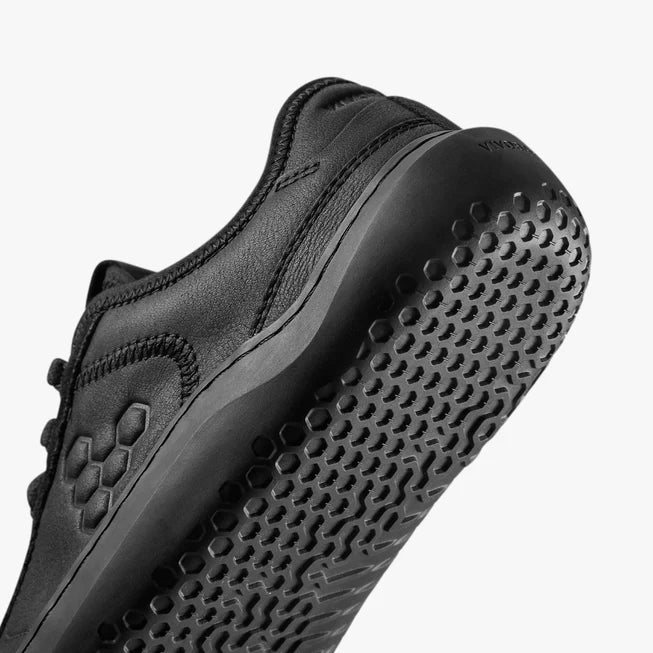 Vivobarefoot Gobi Sneaker Leather Womens Obsidian - Sole Therapy