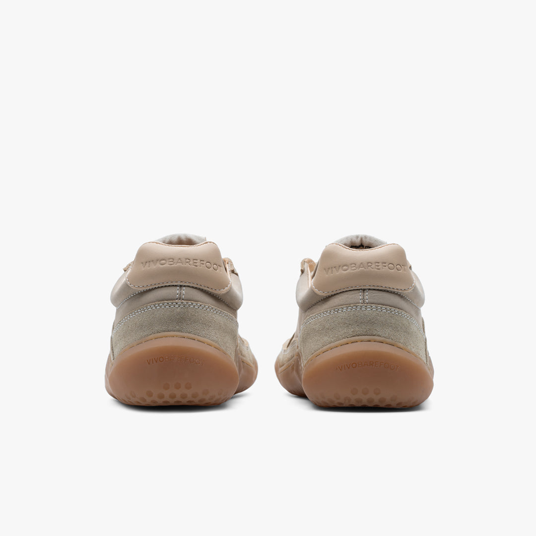 Vivobarefoot Gobi Sneaker Premium Leather Mens Sand - Sole Therapy