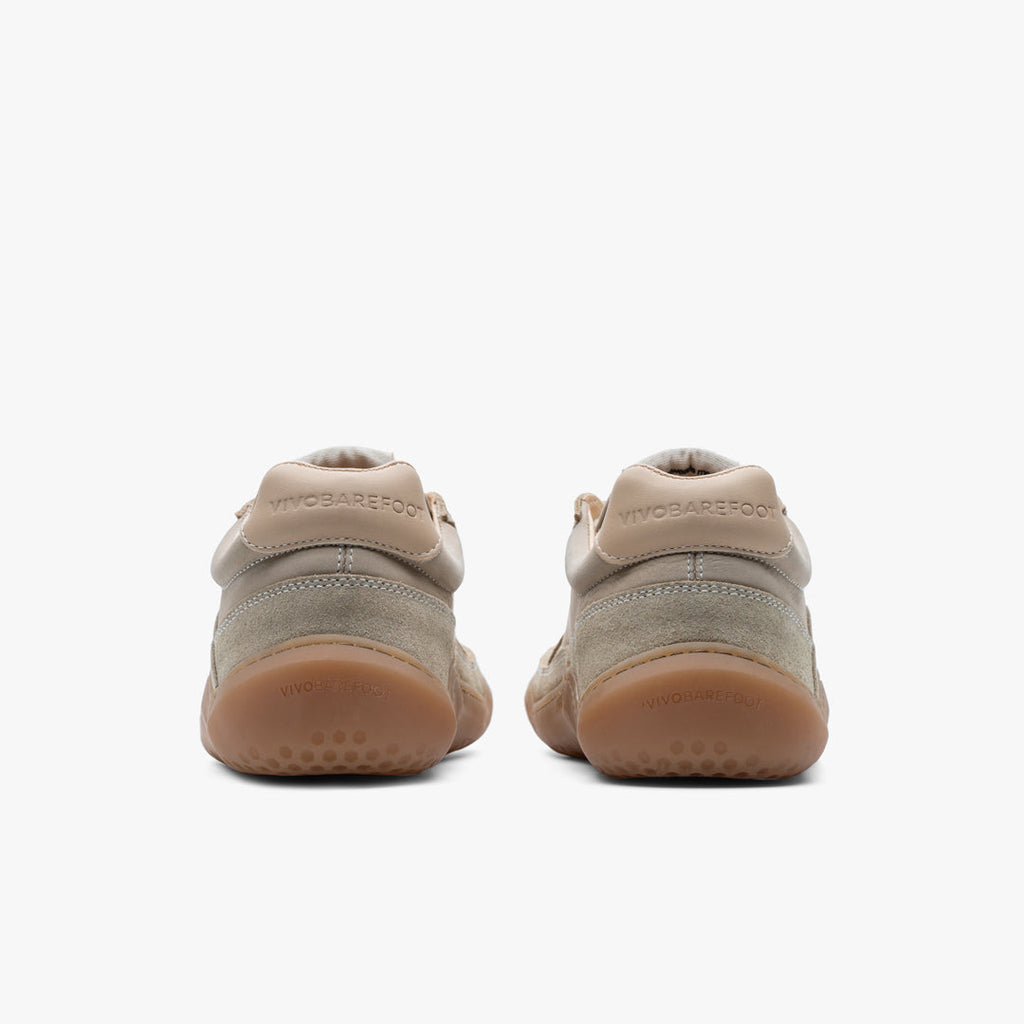 Vivobarefoot Gobi Sneaker Premium Leather Womens Sand - Sole Therapy