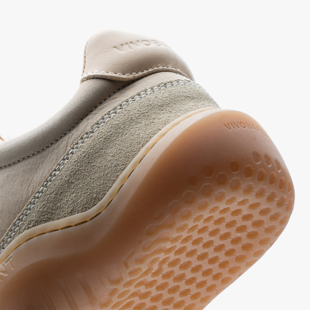 Vivobarefoot Gobi Sneaker Premium Leather Womens Sand - Sole Therapy