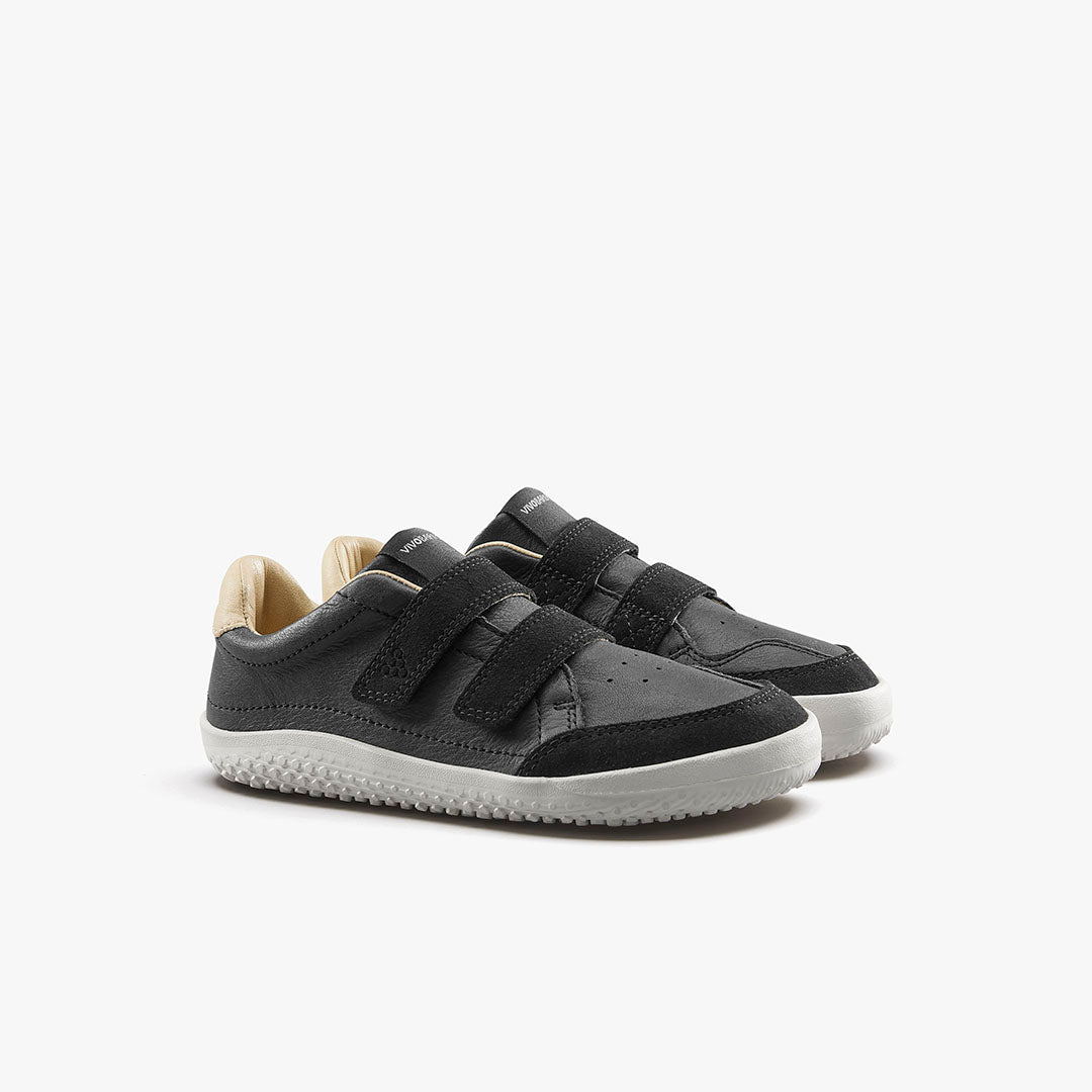 Vivobarefoot Gobi Sneakers Kids- Obsidian - Sole Therapy