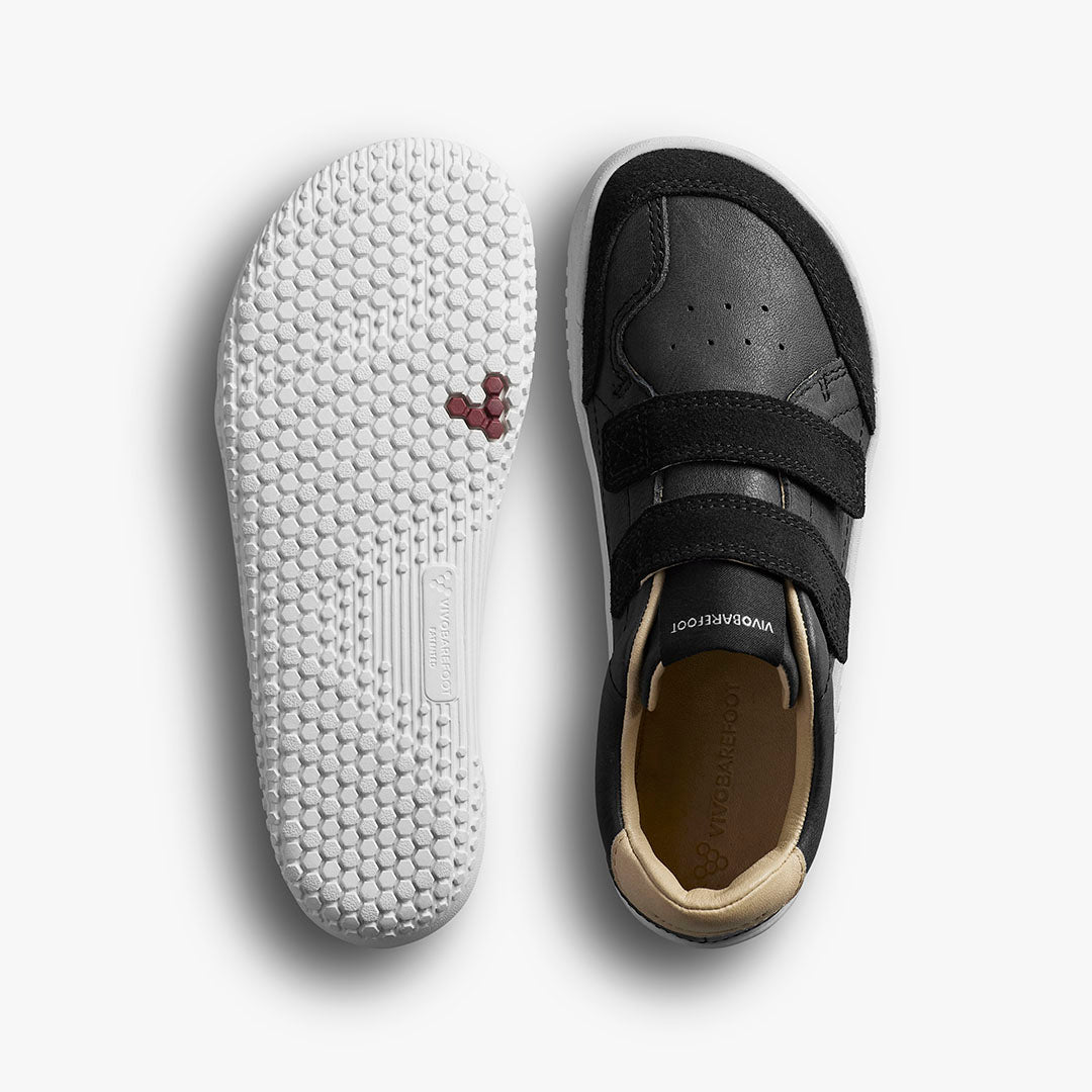 Vivobarefoot Gobi Sneakers Kids- Obsidian - Sole Therapy