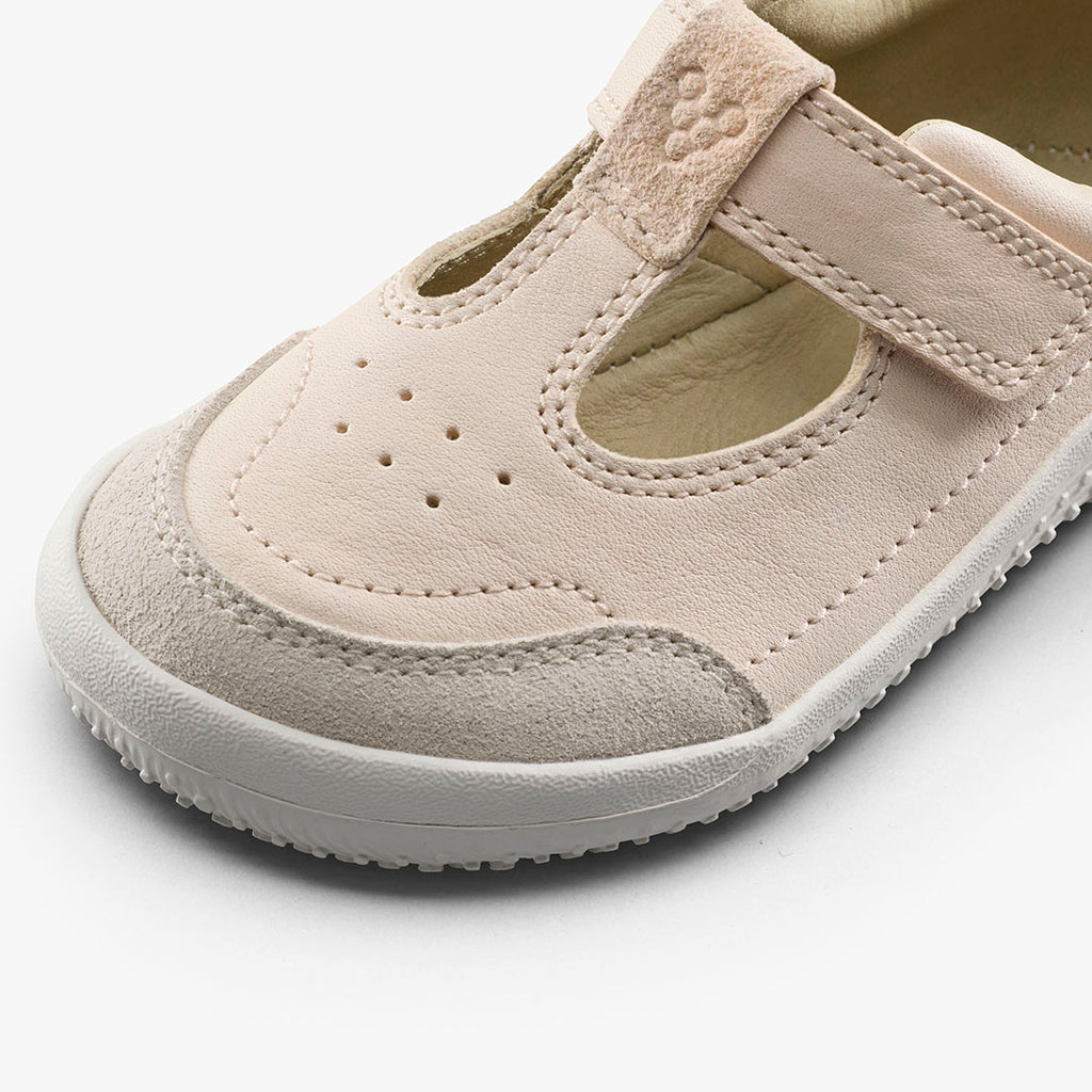 Vivobarefoot Gobi T Bar Toddlers - Pastel Rose - Sole Therapy
