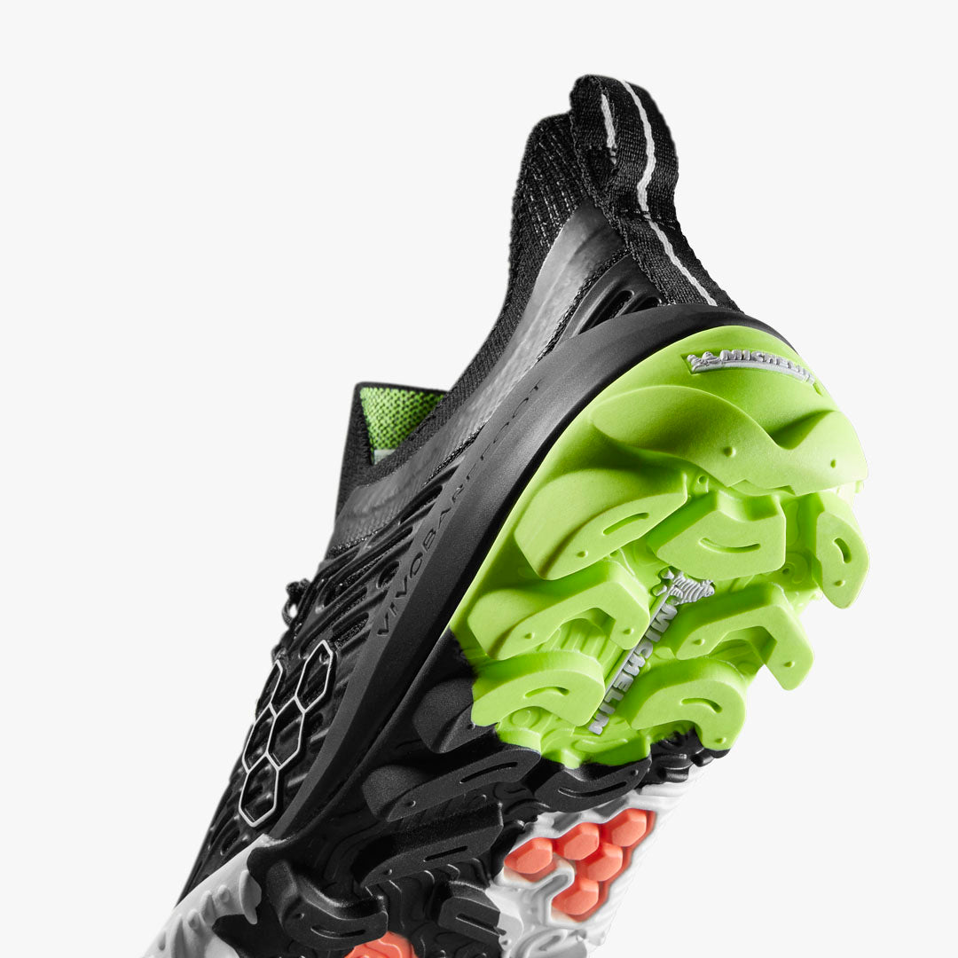 Vivobarefoot Hydra Esc Mens Obsidian/Lemon Zest - Sole Therapy