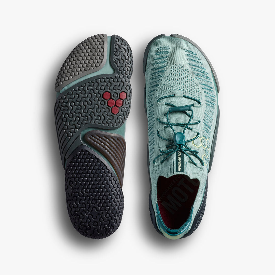 Vivobarefoot Motus Flex Womens Glacial Green - Sole Therapy