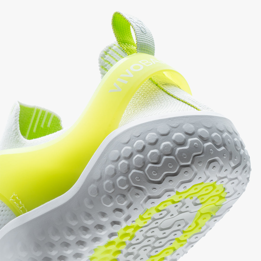 Vivobarefoot  Motus Strength Mens White-Acid Lime - Sole Therapy