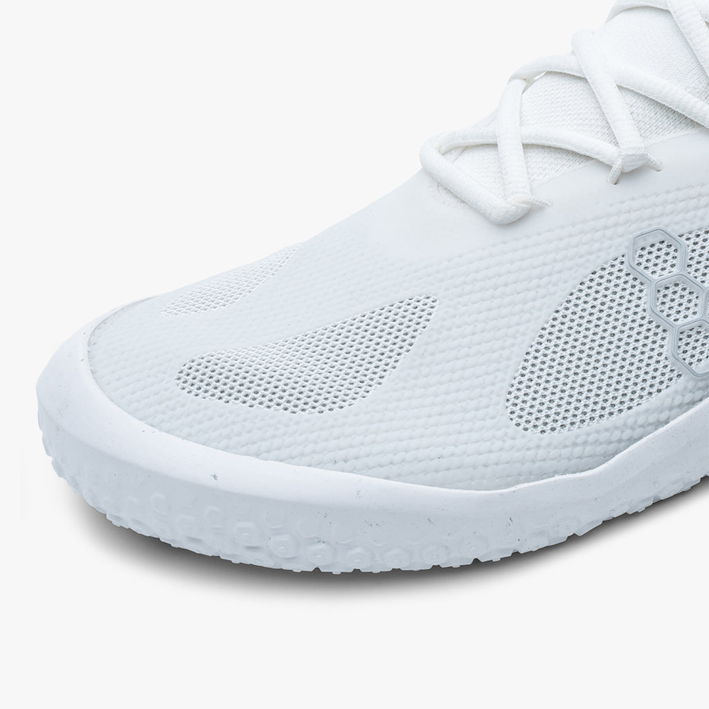 Vivobarefoot  Motus Strength Womens Bright White-Grey - Sole Therapy