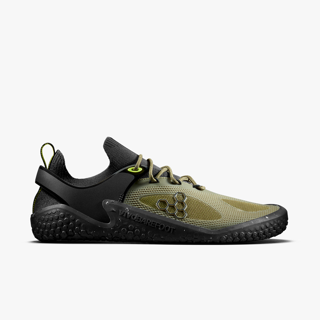 Vivobarefoot  Motus Strength Womens Forest Green Acid-Lime - Sole Therapy
