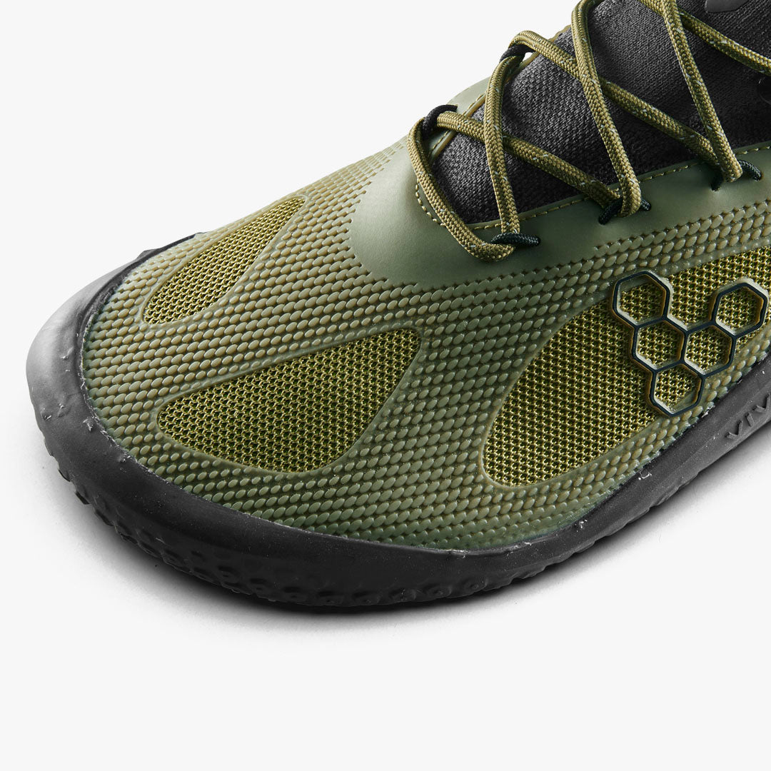 Vivobarefoot  Motus Strength Womens Forest Green Acid-Lime - Sole Therapy