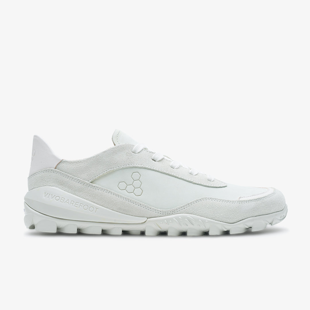 Vivobarefoot Novus Womens Trainer Shoes White Leather - Sole Therapy