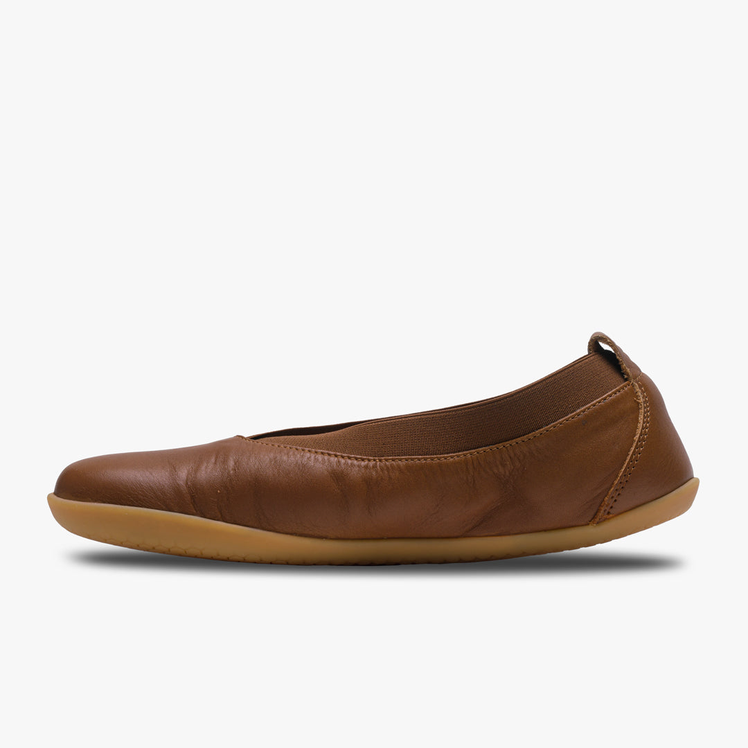 Vivobarefoot Opanka Ballerina Ladies Footwear Tan - Sole Therapy