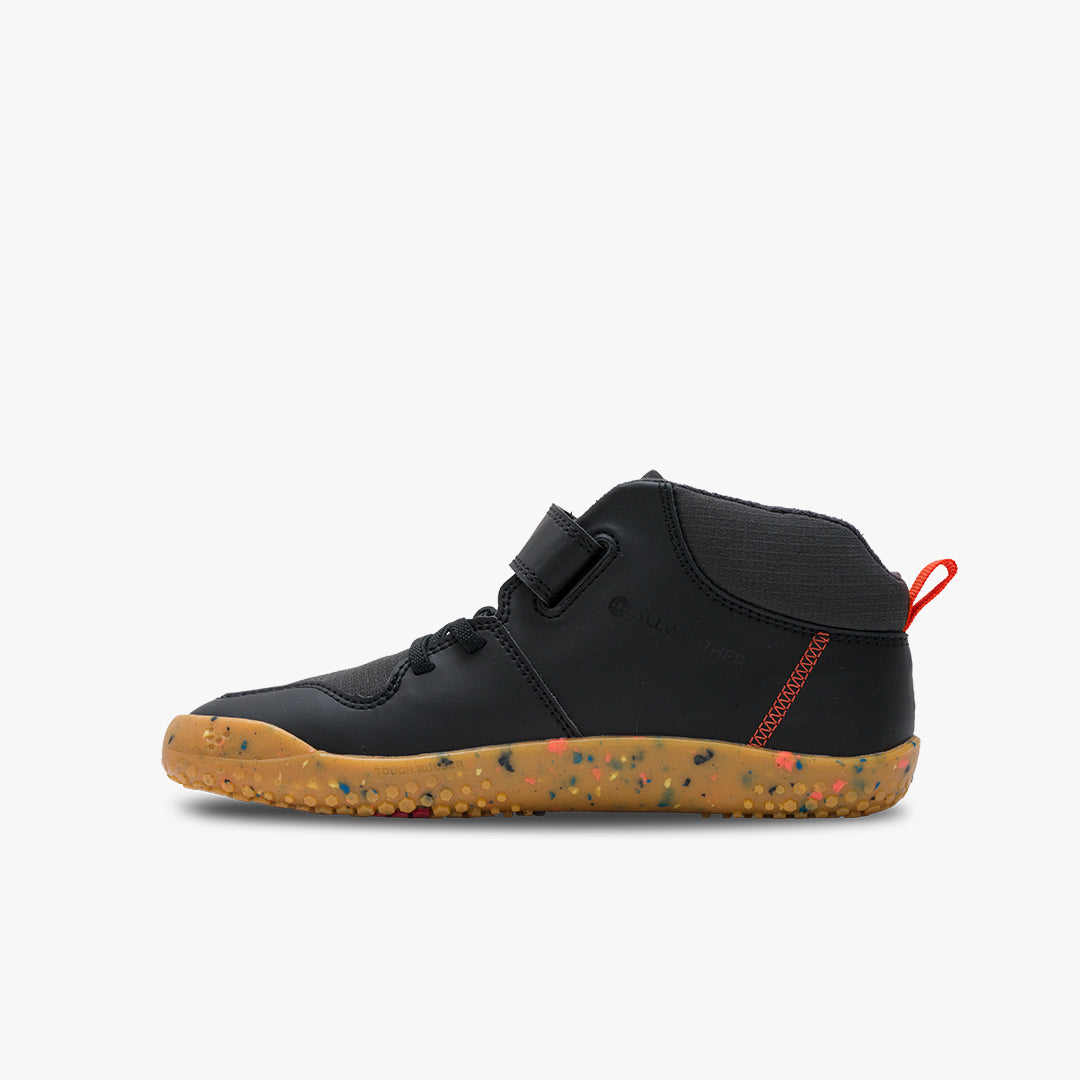 Vivobarefoot Primu Ludo Hi Junior -Obsidian - Sole Therapy