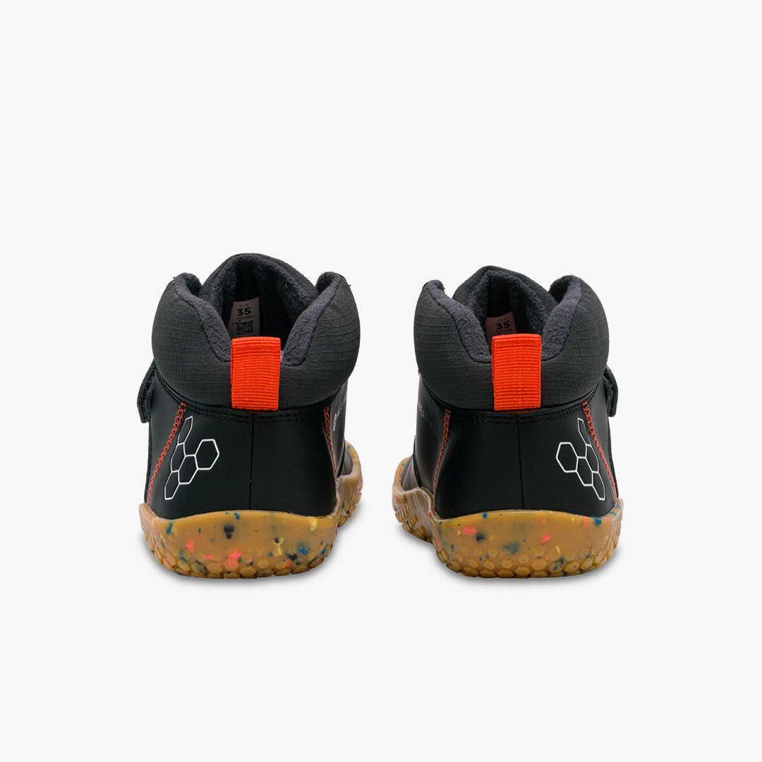 Vivobarefoot Primu Ludo Hi Junior -Obsidian - Sole Therapy