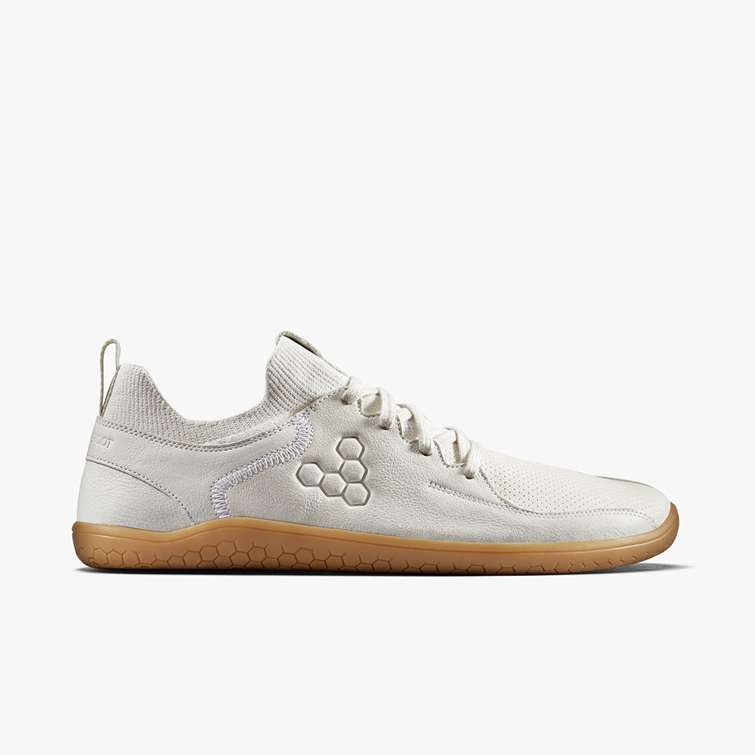 Vivobarefoot Primus Asana Leather Mens Limestone - Sole Therapy