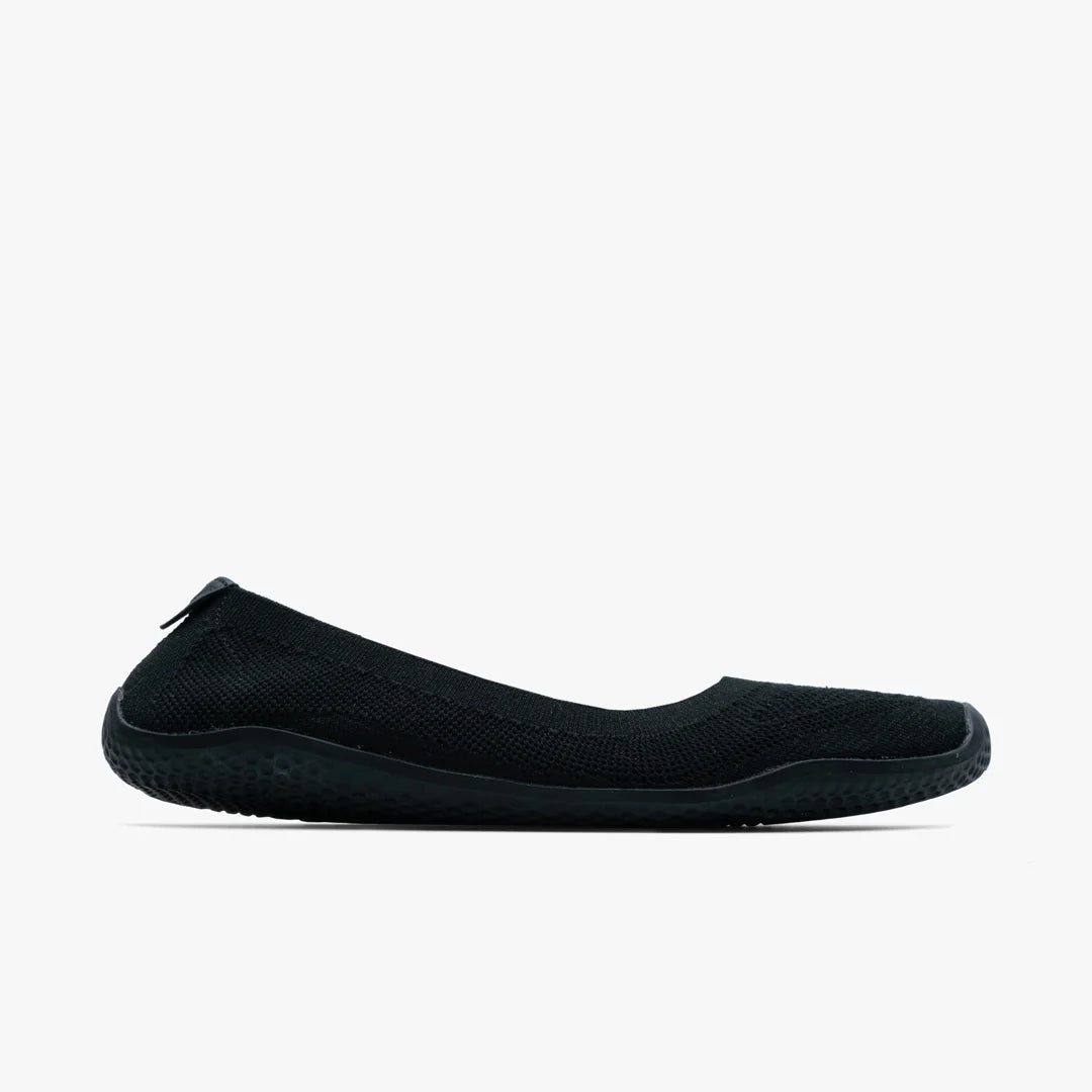 Vivobarefoot Primus Asana Yin Ballerina Knit Womens Obsidian - Sole Therapy
