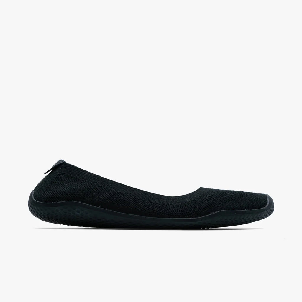 Vivobarefoot Primus Asana Yin Ballerina Knit Womens Obsidian - Sole Therapy
